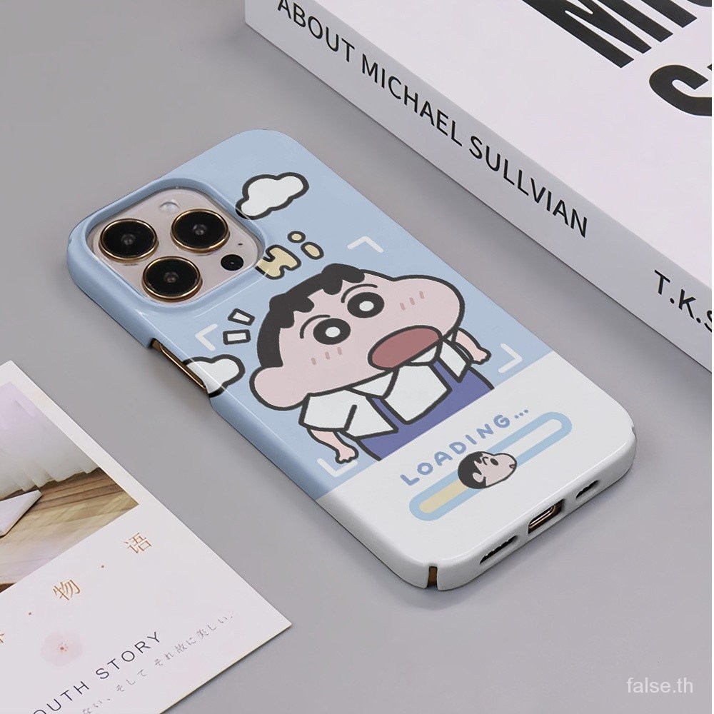 Hi Shin-Chanรูปแบบป้องกันกรณีเหมาะสําหรับiPhone 13Pro 15Plus 14Plus 13 12ProMax 15Pro 7/8Plus 14 11 
