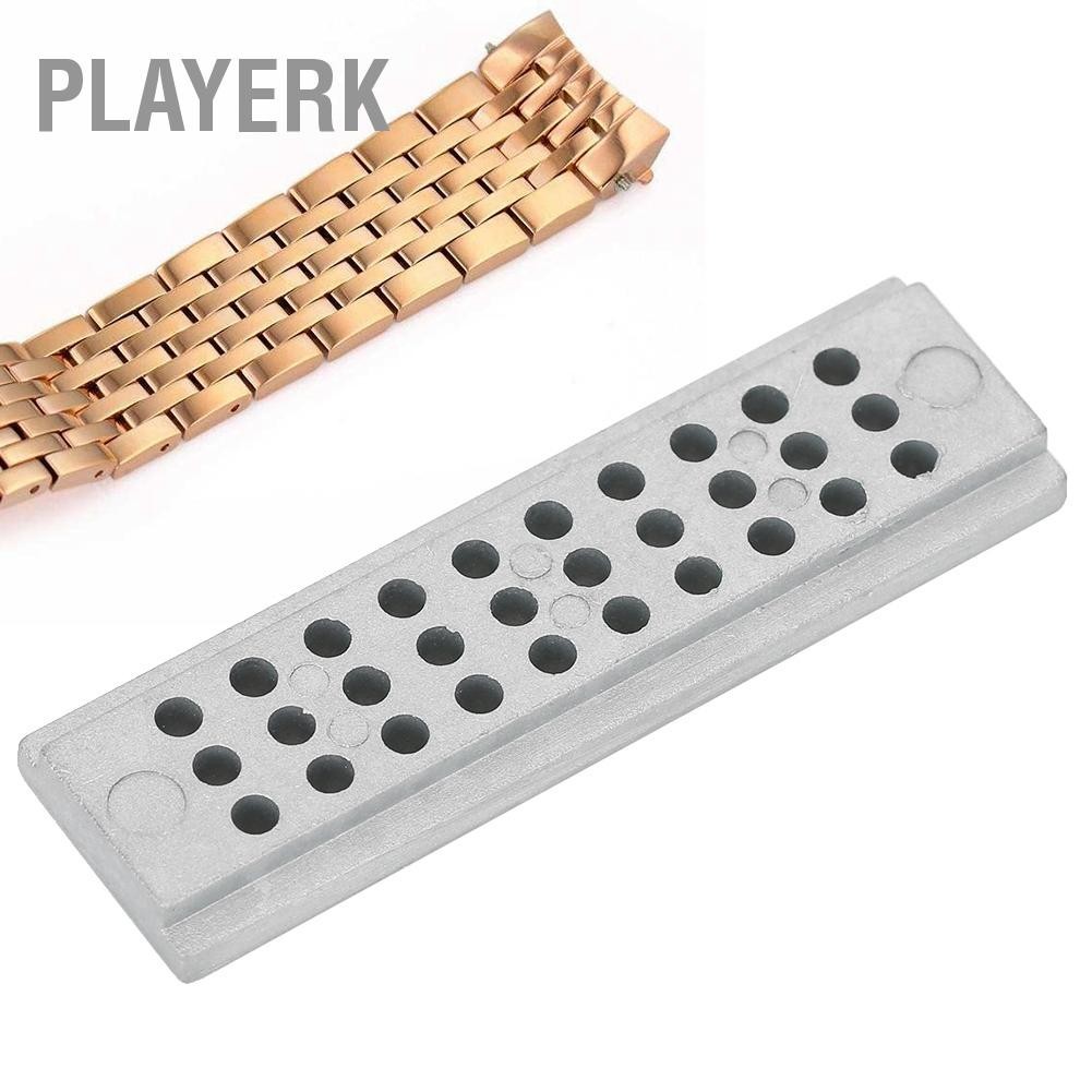 Playerk Professional 30 หลุมเหล็กนาฬิกาโลดโผน Stake ผู้ถือ Punch บล็อกนาฬิกาซ่อมเครื่องมือ