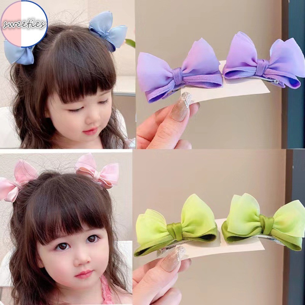 2 ชิ ้ นเกาหลีสาวการ ์ ตูนน ่ ารักกุทัณฑ ์ Hairpins เด ็ กด ้ านข ้ างหัก Bangs ผมคลิป Headwear
