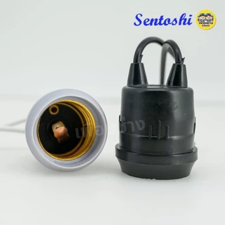 **ยกลัง** SENTOSHI ขั้วห้อยกันน้ำ ลังละ 100 ชิ้น สีขาว สีดำ ขั้วห้อย E27 ขั้วห้อยหลอดไฟ ขั้วยางกันน้ำ