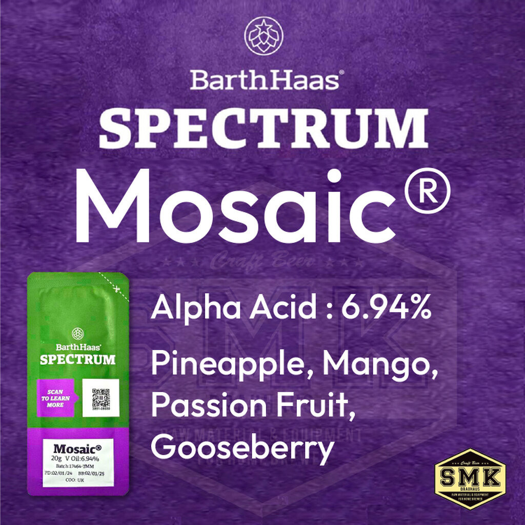 BARTH HAAS : HOPS SPECTRUM : Mosaic® : 20g.