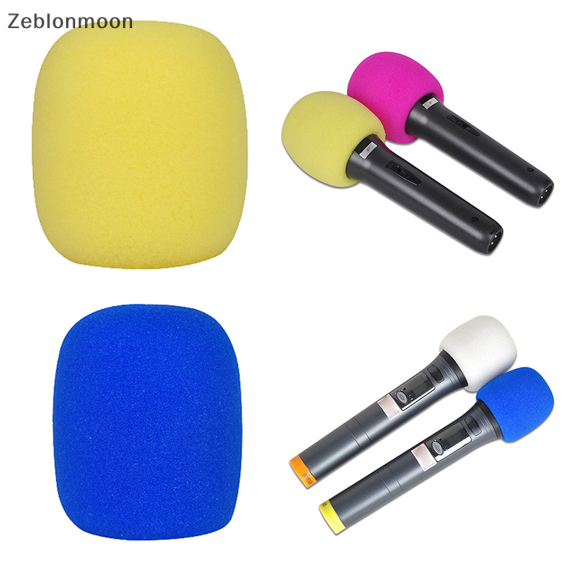 {} 10 สีมือถือไมโครโฟนไมค์ย่างกระจกหน้ารถลมฟองน้ําโฟมปก {ไทย}