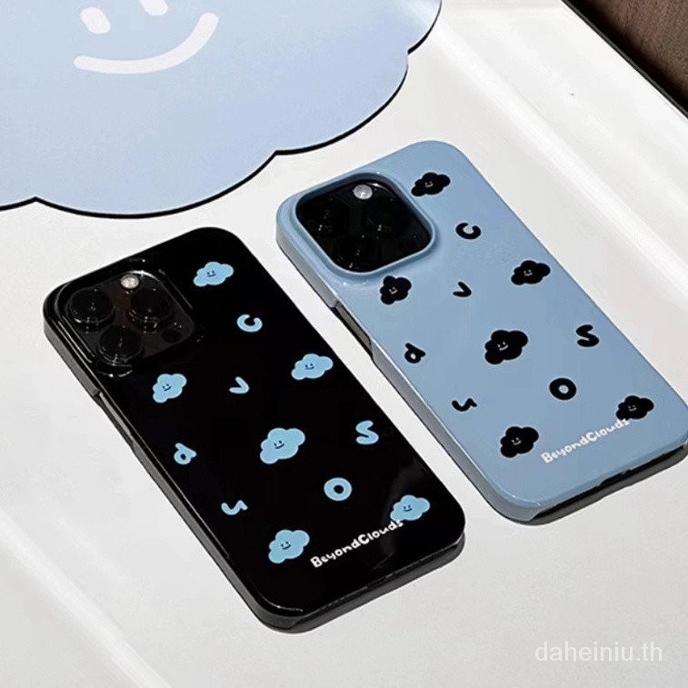 Cloud Smiling FaceสําหรับiPhone 11/12/13/14/15 Pro Maxกรณีแฟชั ่ นกันกระแทกซิลิโคนเคสแข ็ งสําหรับiPhone 13,14,15,11PM,12PM,13PM,14PM,15PMเคสโทรศัพท ์