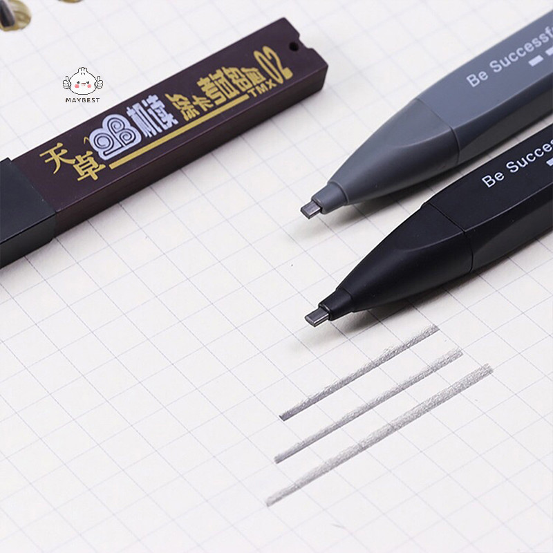 {maybest} การวาดภาพดินสอกดแบนหนา 2B พร้อมเติมดินสออุปกรณ์สํานักงาน Wrig อัตโนมัติอุปกรณ์สํานักงานโรงเรียน {TH} - รูปที่ 4