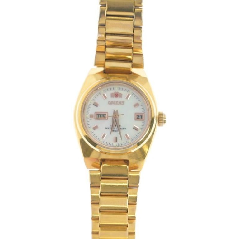 Orient NT I R Wrist Watch gold Women White Direct from Japan Secondhand