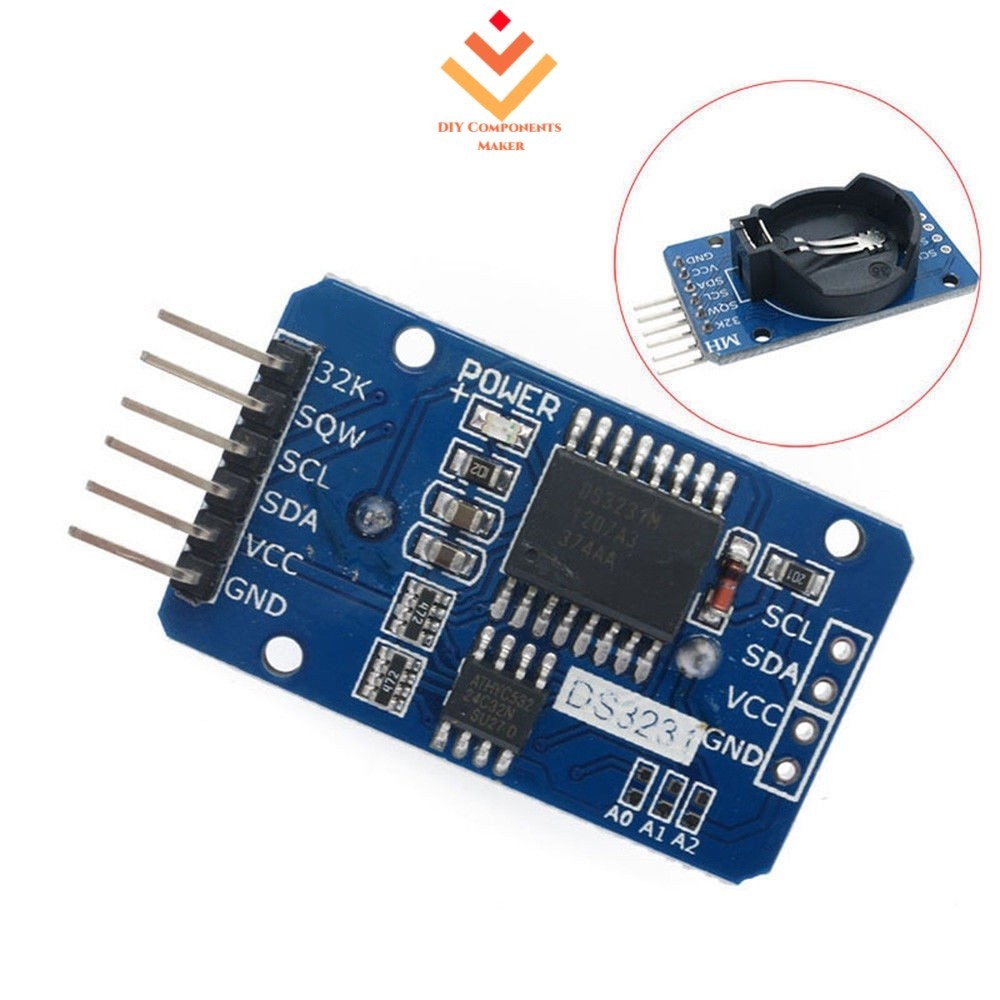 1 X DS3231 ZS042 AT24C32 IIC โมดูล Precision RTC นาฬิกาเวลาจริงหน่วยความจําสําหรับ Arduino