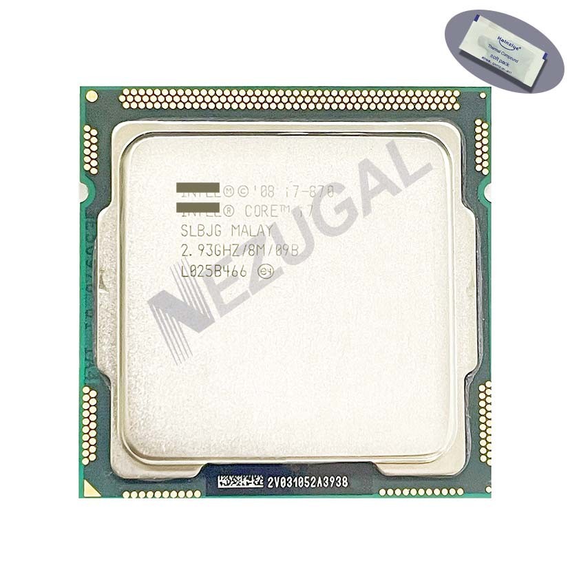 I7-870 I7 870 SLBJG 2.93 Ghz Quad Core 8M 95W LGA1156 โปรเซสเซอร์ CPU