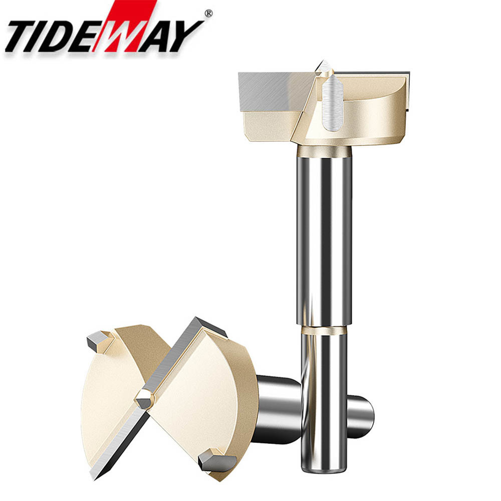 TidewayความยาวForstner เจาะบิต120มมเครื่องมืองานไม้ไม้เคล็ดลับน่าเบื่อเจาะ Bit Centering Hole Router