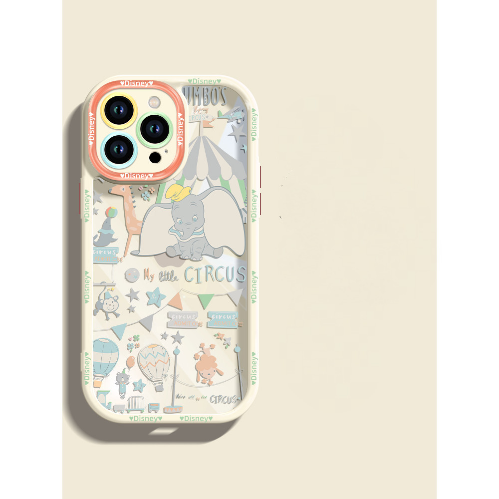 Iphone Disney ใหม่ Dumbo โปร่งใสสร้างสรรค์ผู้หญิงรวมทุกอย่างเคสโทรศัพท์กันกระแทกสําหรับ 7 7plus 8 8plus xs xr 11 12 13 14 15 Pro Plus Promax