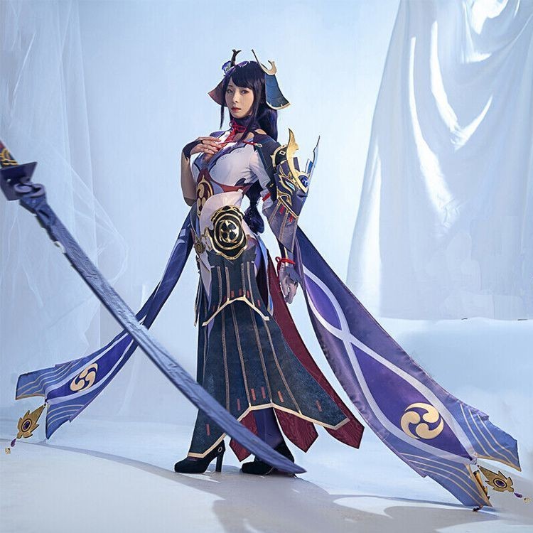 (ผลิตภัณฑ์กึ่งสำเร็จรูป)1:1คอสเพลย์ Raiden General Fate Jin Yu Jian Ming, ชุดเกราะที่สวมใส่ได้ซองหนั