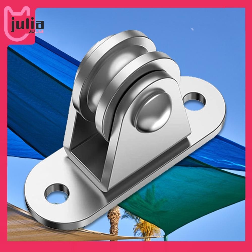 [ Julia1.th ] 2/4ชิ ้ นแบริ ่ งล ้ อเงียบโหลด 176 Lb Pulley Block Kit ลูกรอกติดผนัง