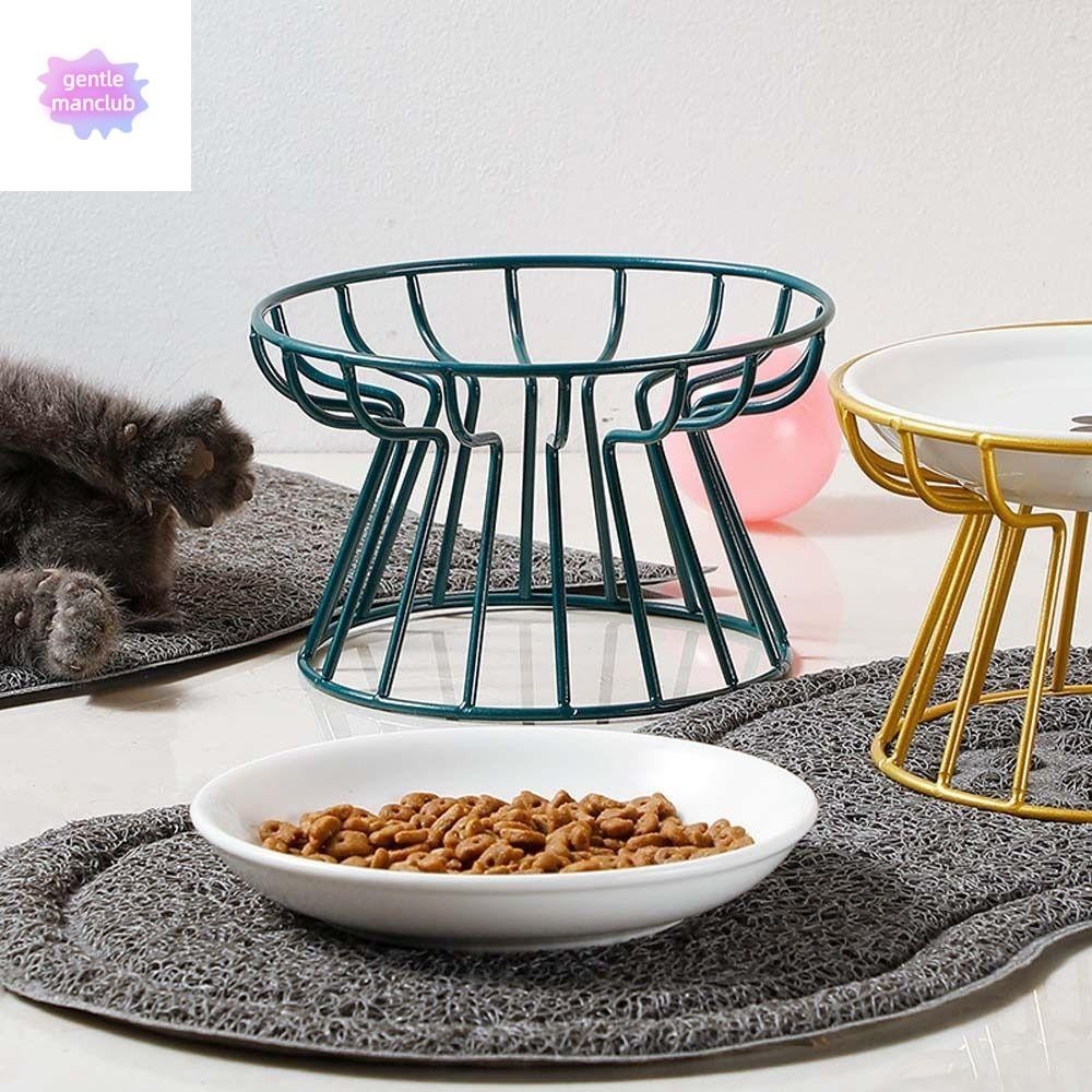 Gentlemanclub อุปกรณ ์ สัตว ์ เลี ้ ยงเซรามิค Nordic Cat Feeder Drinker สําหรับสุนัขแมวลูกสุนัขลูกแมวสูงสัตว ์ เลี ้ ยง Feeder ชาม