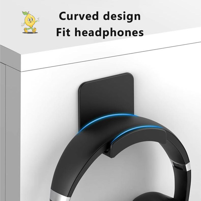 [mozh] ขาตั้งหูฟังสากลที่วางตัวควบคุมสําหรับเล่นเกมชั้นวางชุดหูฟังใต้โต๊ะตะขอแขวนสําหรับหูฟังติดผนังสําหรับเล่นเกม [TH]