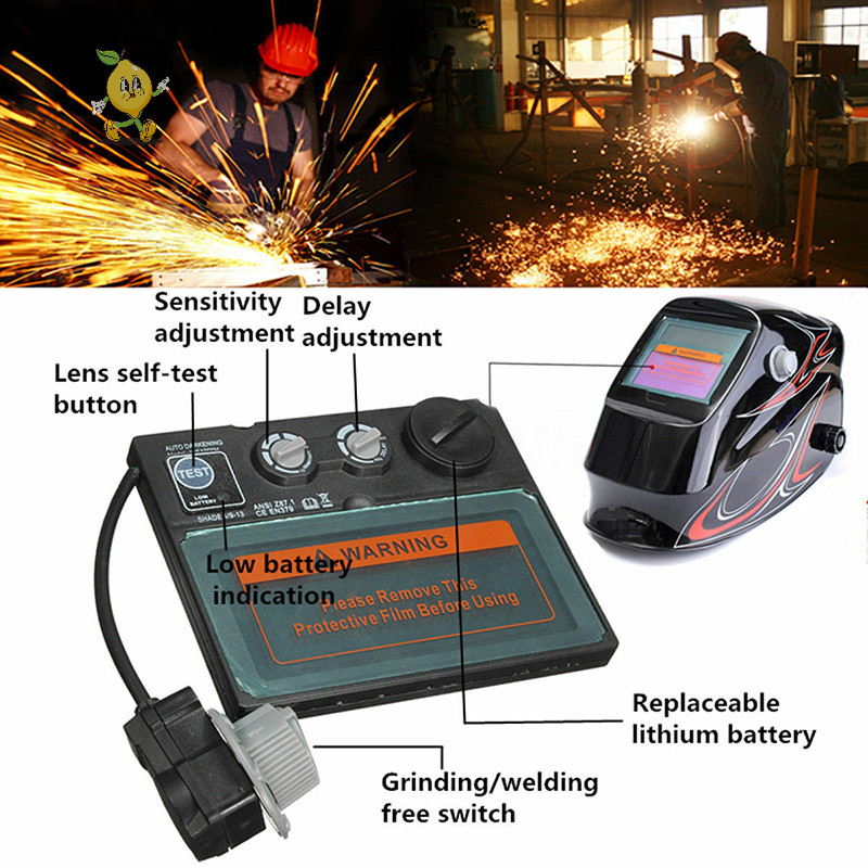 [mozh ] Auto Solar Darkening TIG Welding Helmet Lens Mask Goggles ตัวกรองอัตโนมัติ
 [TH ]