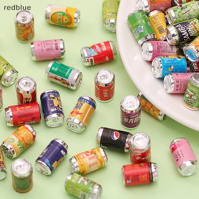 ใหม่ 10 ชิ้นตุ๊กตามินิจําลองเครื่องดื่มตุ๊กตาห้องครัวตกแต่งตุ๊กตาอุปกรณ์บ้านแกล้งทําเป็นเล่นของเล่นร้อน