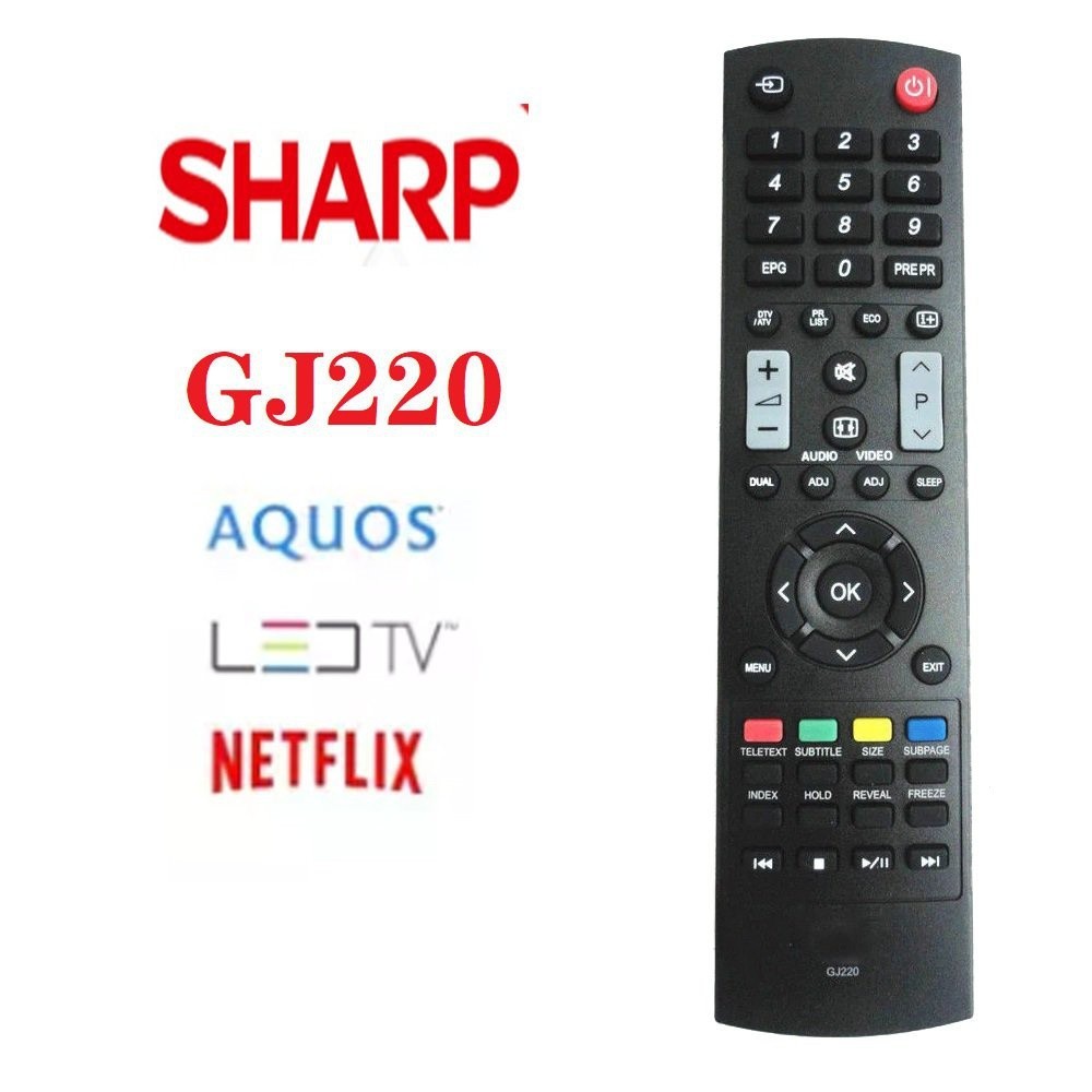 Universal Sharp GJ220 รีโมทคอนโทรล LC-22LE320, LC-32LE320E, LC-37LE320E,LC-42LE40,LC-46LD264E,LC-26L