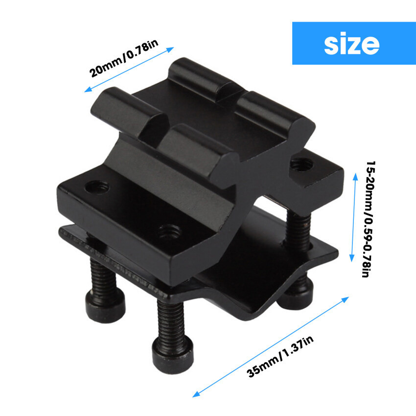 อะแดปเตอร์ Bipod แบบปรับได้พร้อมท่อบาร์เรลรางขนาด 20 มม. Mout