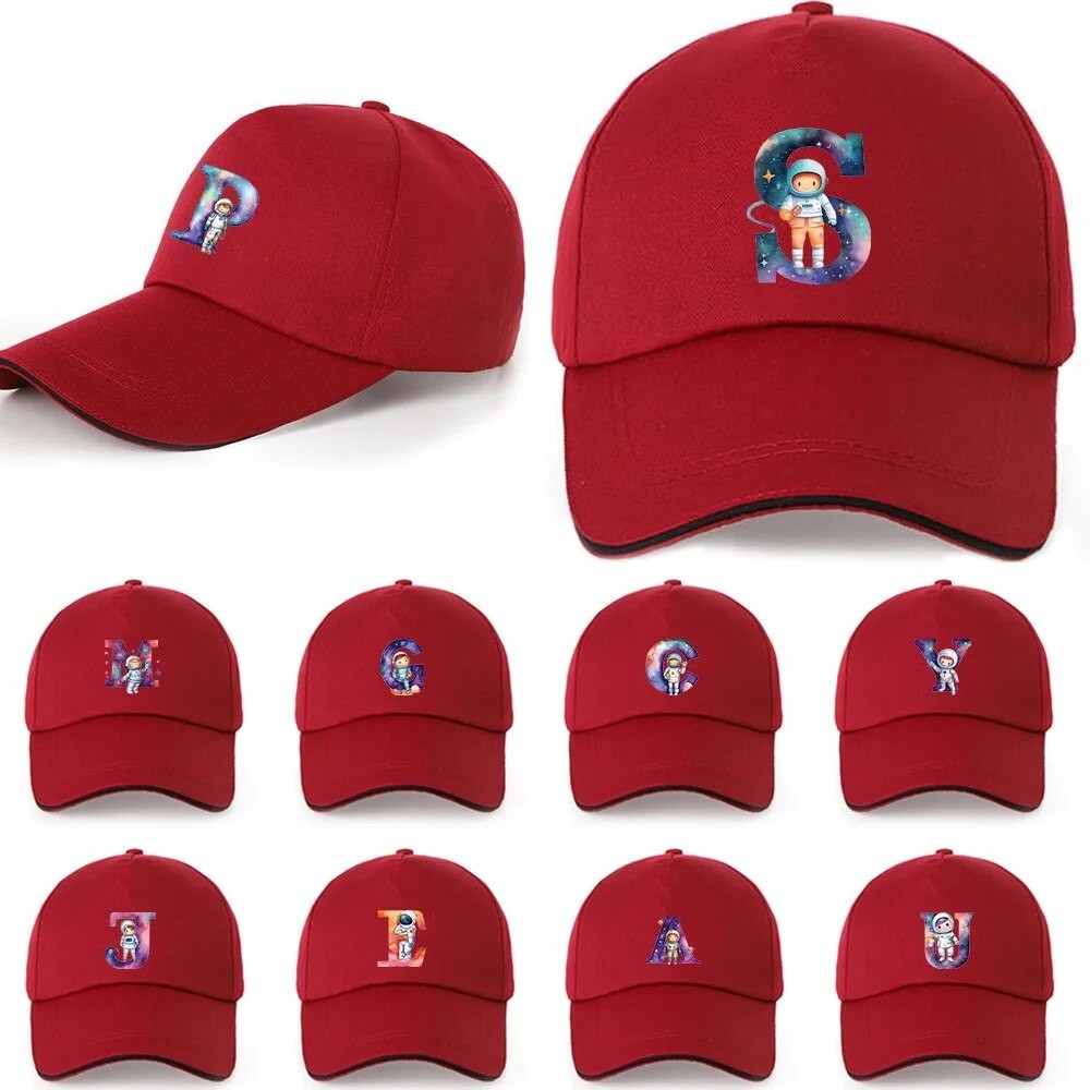 Cap หมวกเบสบอลสำหรับผู้ชายและผู้หญิงหมวก Snapback ผ้าฝ้ายแท้ปรับพ่อ Trucker ลำลอง Unisex นักบินอวกาศปแบบตัวอักษรพิมพ์ลาย