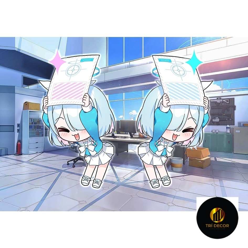 พวงกุญแจสองด้าน Blue Archive 6ซม