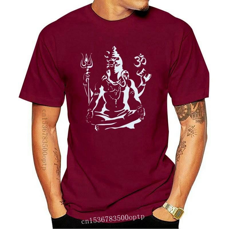 เสื้อยืดผ้าฝ้าย พิมพ์ลาย Lord Shiva s for Hindu Ganesha God India Lingam Amazing Crewhort สําหรับผู้