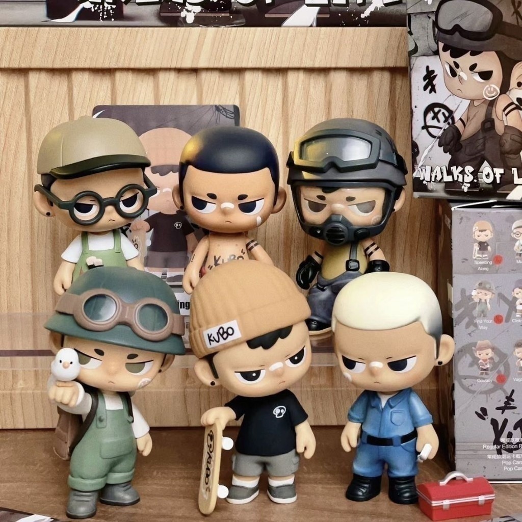 Loltoys @ Bubble Mart kubo walks of Life Series กล่องตาบอดรูปโมเดลเครื่องประดับของขวัญของเล่นศิลปะของเล่นเด็กแฟนของขวัญวันเกิด