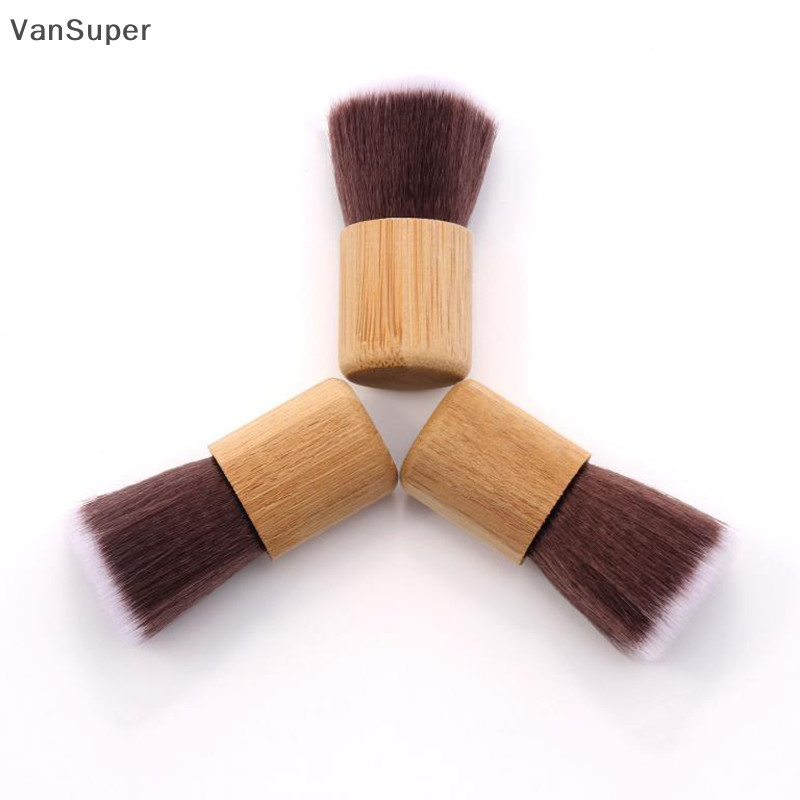 Vansuper 1 ชิ้นไม้ไผ่เล็บแปรงเล็บ Pedicure นุ่มลบฝุ่นทําความสะอาดแฟ้มชุดเครื่องมือสําหรับเล็บอุปกรณ์เสริมและเครื่องมือ HOT