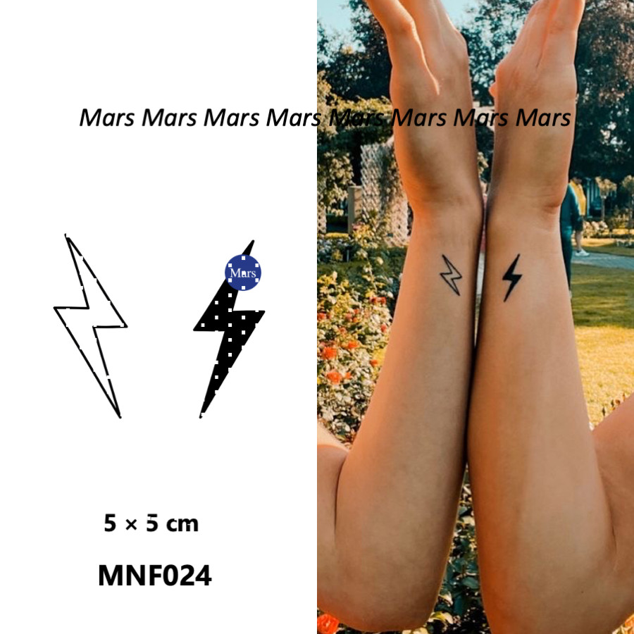 Mars Tattoonew Technology Magic, Long Lasting 2 สัปดาห์, รอยสักกึ่งถาวร, รอยสักชั่วคราว, สติ๊กเกอร์รอยสัก, สักปลอม, แสง, MNF024