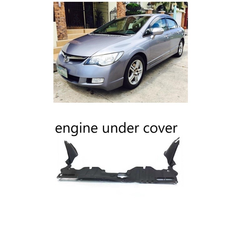 Civic FD เครื่องยนต์ภายใต้ฝาครอบ splash shield ภายใต้ enjin center guard tengah liner FD1 FD2 FD3 ประเภท R SNA 2006 2007 2008 2009 2010 2011
