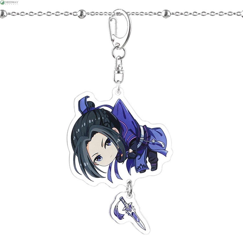 Needway ปรมาจารย์ลัทธิมารการ์ตูนคอสเพลย์คู่ของขวัญ Key Ring Holder DIY Trinkets อะนิเมะพวงกุญแจอะคริลิค