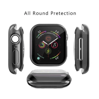 กรอบป้องกันหน้าจอ TPU อ่อนนุ่มโปร่งใส for Apple Watch Ultra/SE 3 2 Series 11 10 9 8 7 6 5 Iwatch 49 46 45 44 42 41 40 มม