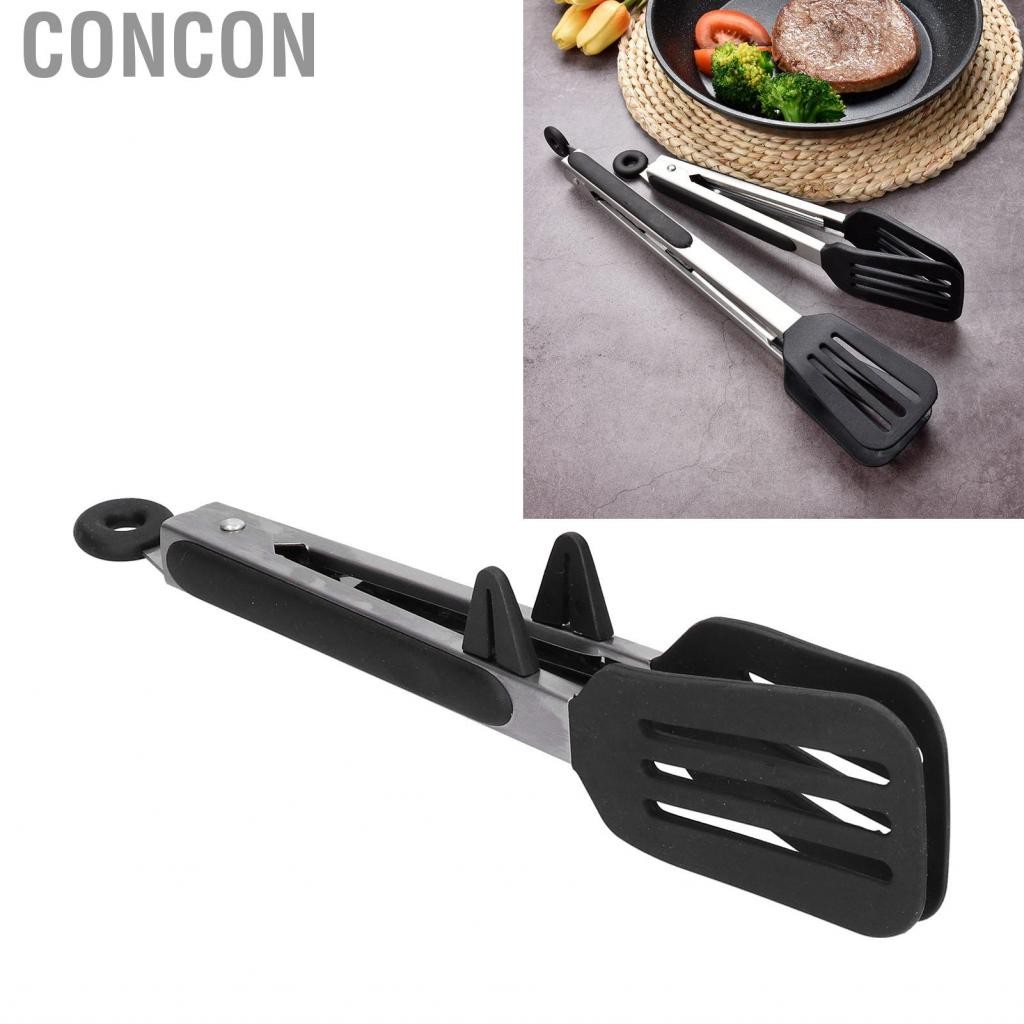 Concon Spatula Clamp Compact Rugged อาหารอเนกประสงค์สำหรับการหันเครื่องมืออบและพกพาอาหาร (วงเล็บดำ 9 นิ้ว)