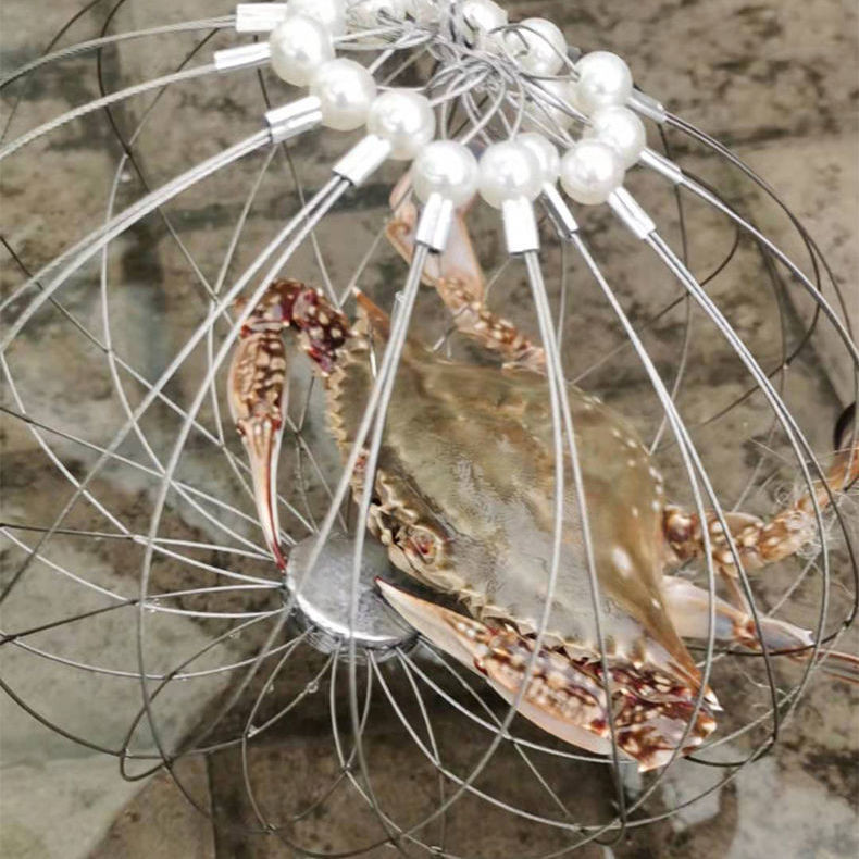 🍀Crab Fishing Round Thickened Crab Trap Multi-Functional Wild Sea Fishing Net