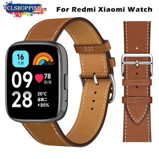 สายหนังแท้ใหม่สําหรับ Redmi watch 5 4 band สมาร์ทวอท์ชเปลี่ยนสายรัดข้อมือสร้อยข้อมือสําหรับ Xiaomi Mi band 9pro 8pro นาฬิกา 5 Active Lite