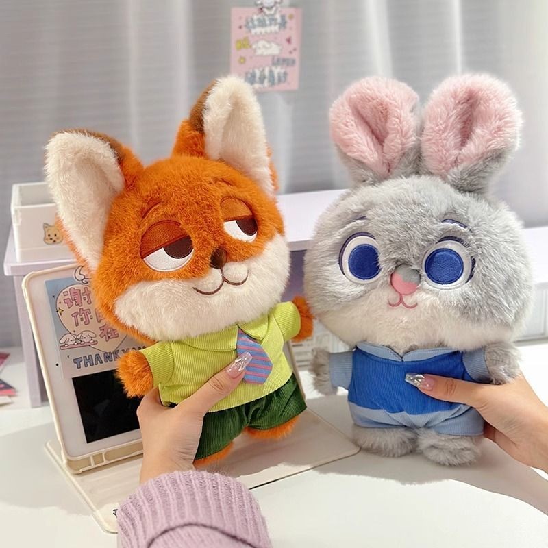 ของใหม่: ตุ๊กตาผ้าขนฟูจูดี้ฮอปส์และนิคไวลด์จาก Zootopia ตุ๊กตาฟ้าผ่าน่ารักในเทรนด์