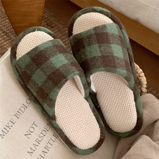 ฉี่เตียว รองเท้าแตะผ้าลินินสุภาพสตรีสี่ฤดูกาลสากลในร่มดูดซับ…