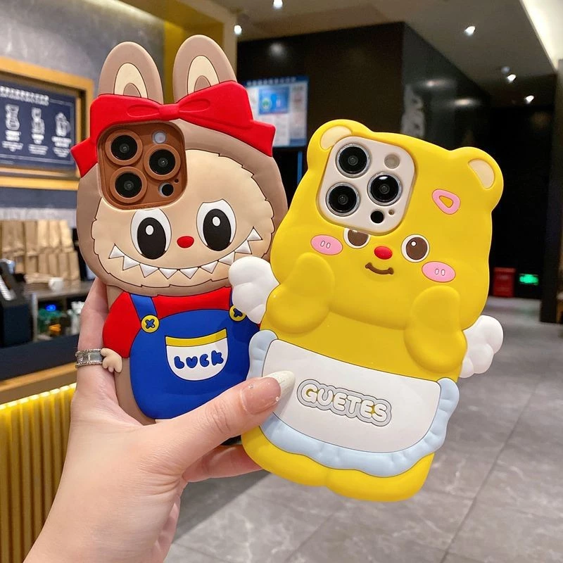 สําหรับ OPPO A6C A6S A6X A5X A5i A3 A6T A3X A60 A38 A18 A79 A58 A98 A78 A17 A16 A76 A74 A94 A54 A53 A53 A15 A31 A53 A53 A15S A31 A53 A53 A15S Reno 6D มอนสเตอร์ ผ้าคลุมหมีนางฟ้า