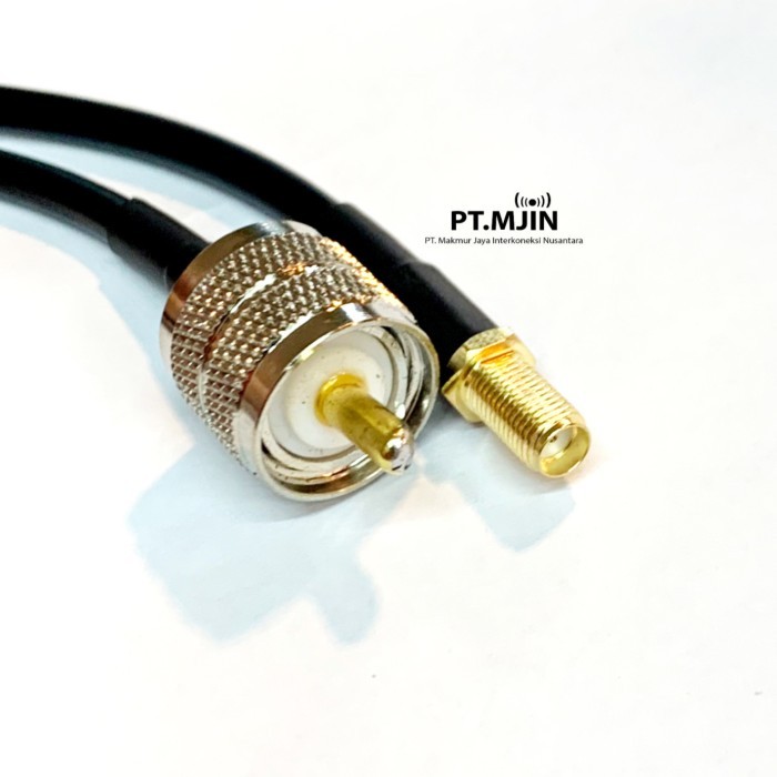 LP Cable Jumper Rh58 PL259 ชายกับ SMA หญิง Panang 1 เมตร