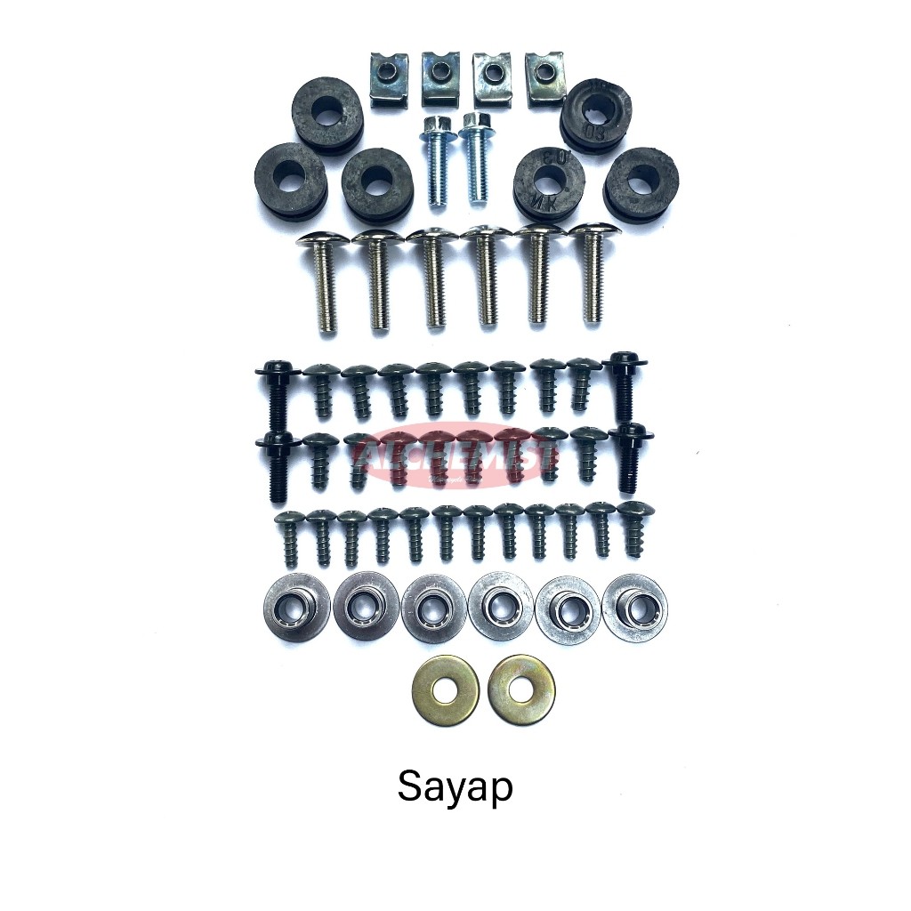 Supra X 125 Wing Bolts / Honda Supra X 125 Batman Wing Bolts 1 ชุด
