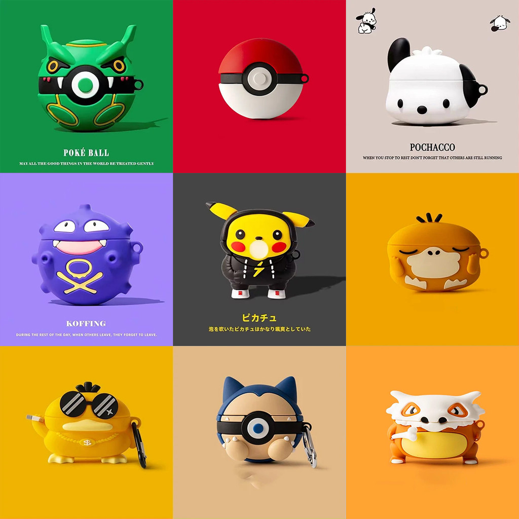 เคสการ์ตูนสําหรับ Beats Studio Buds + หูฟังซิลิโคนป้องกัน Soft Shell สําหรับ Beats Studio Buds พร้อม