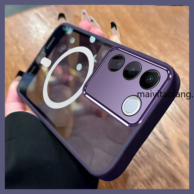 สําหรับ VIVO V27 5G VIVO V27E VIVO Y100 5G Softcase ซิลิโคนกันกระแทกออกแบบใหม่ความงาม Lanyard แต่งหน้ากระจกผู้ถือ SJSFDD05