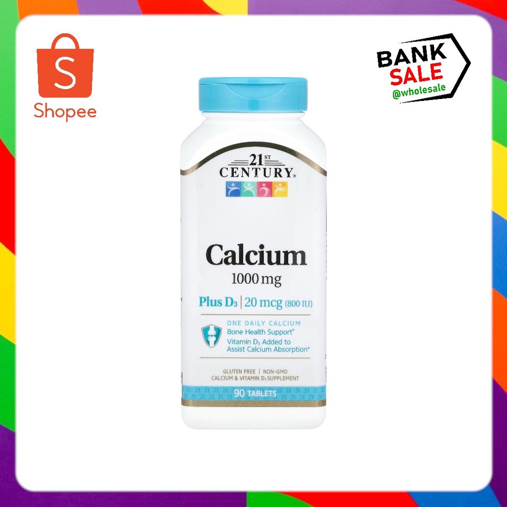 21st Century, Calcium Plus D3, 90 Tablets