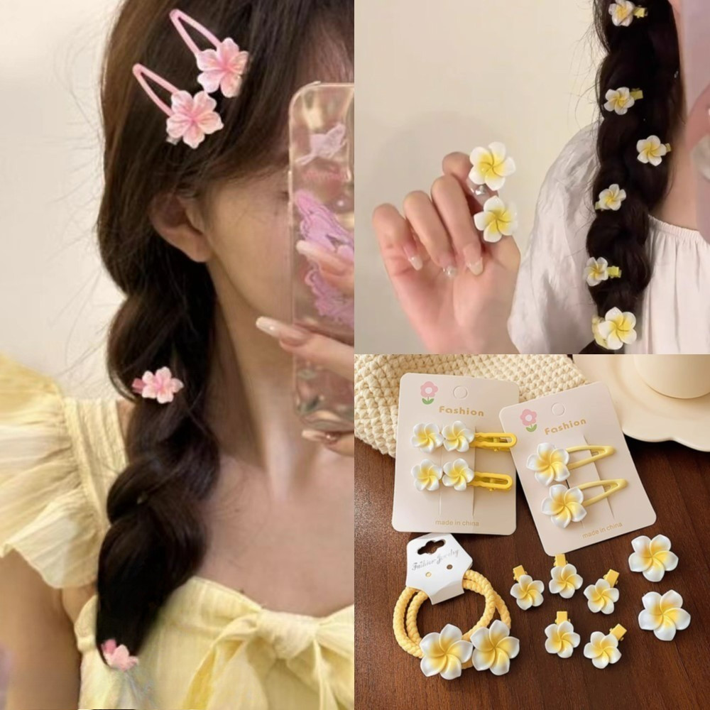 2024 ฤดูร ้ อนใหม ่ หวานสีชมพู Cherry Blossom สาวสไตล ์ กิ ๊ บติดผม