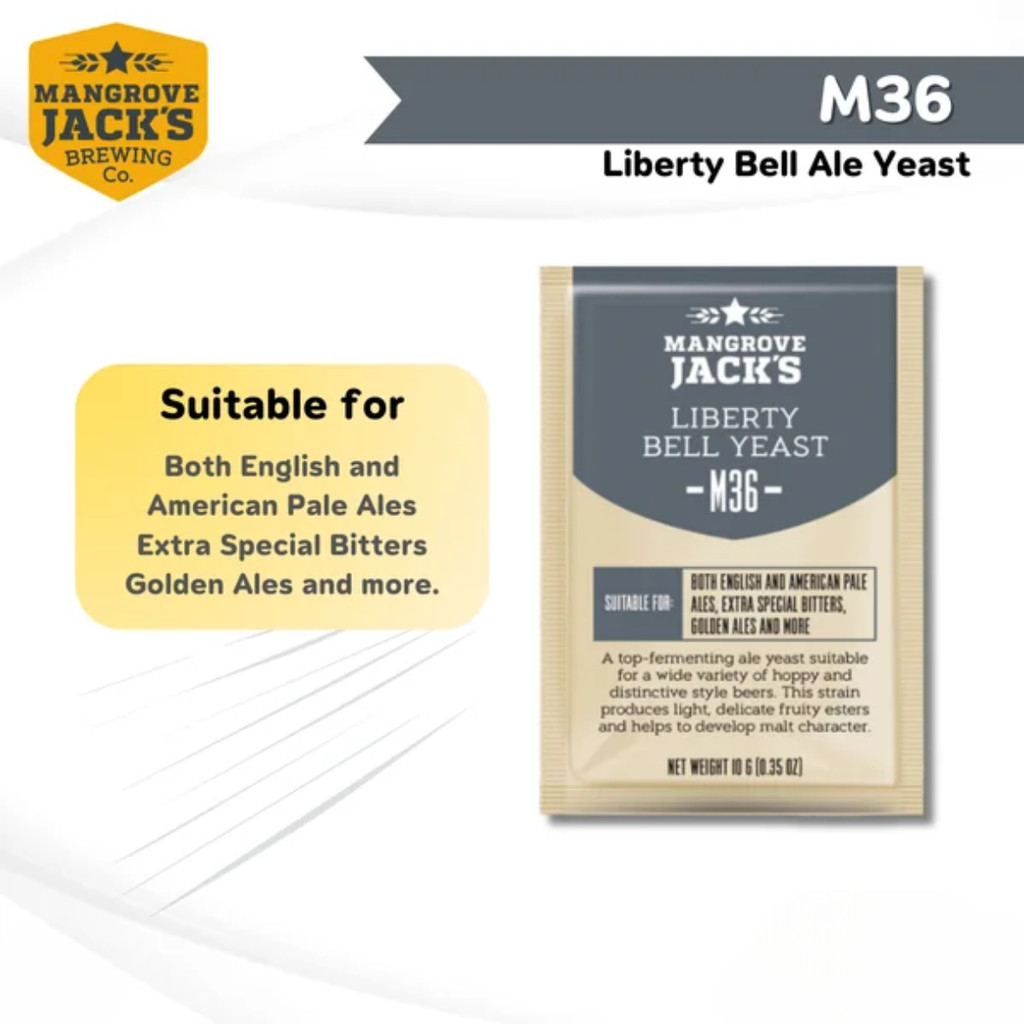 Mangrove Jack's M36 Liberty Bell Yeast (ยีสต์) 10g BBE 11/25