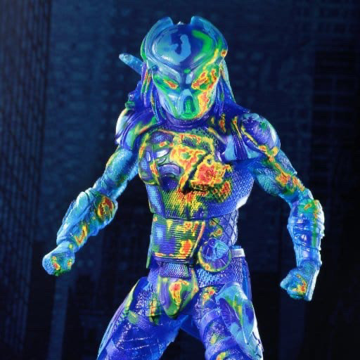 รุ่นภาพยนตร์ NECA Predator 2018 รุ่น Thermal Predator ขนาด 7 นิ้ว โมเดลฟิกเกอร์เคลื่อนไหวของขวัญ