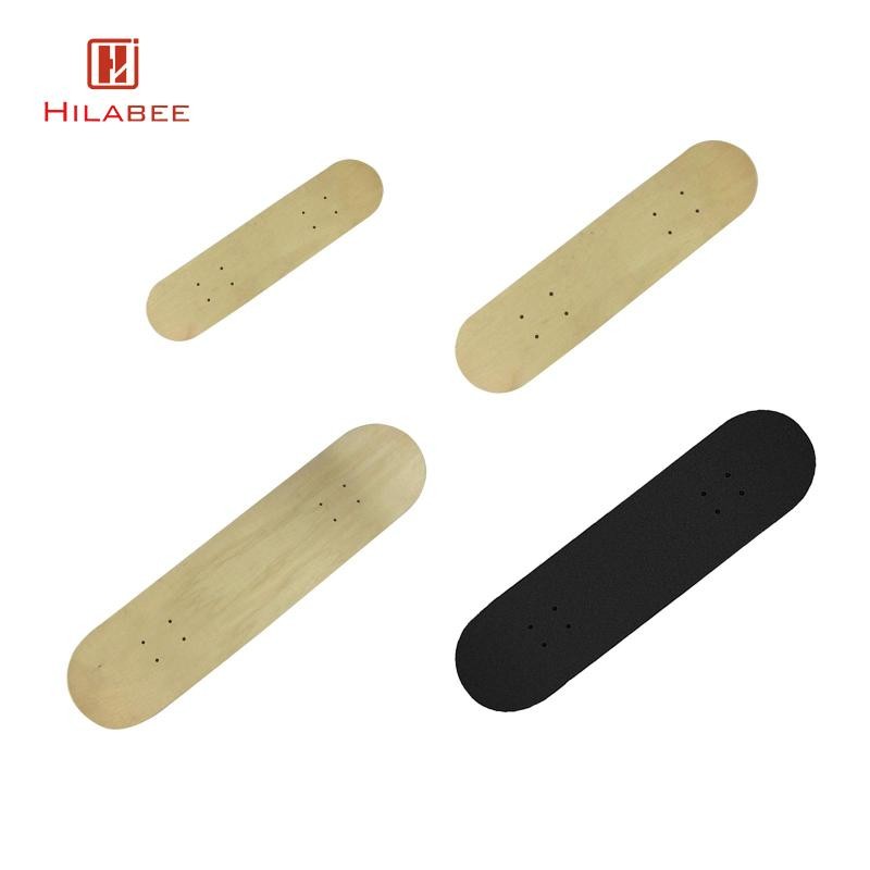 Hilabee DIY เปล่าสเก็ตบอร์ด Deck สําหรับเด็กไม้สเก็ตภาพวาด DIY เปล่า Graffiti สเก็ตบอร์ดสําหรับ Cruising ใช้