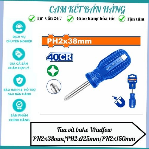 ไขควงอบ Wadfow PH2x38mm/PH2x125mm/PH2x150mm - WSD4221/WSD4225/WSD4226