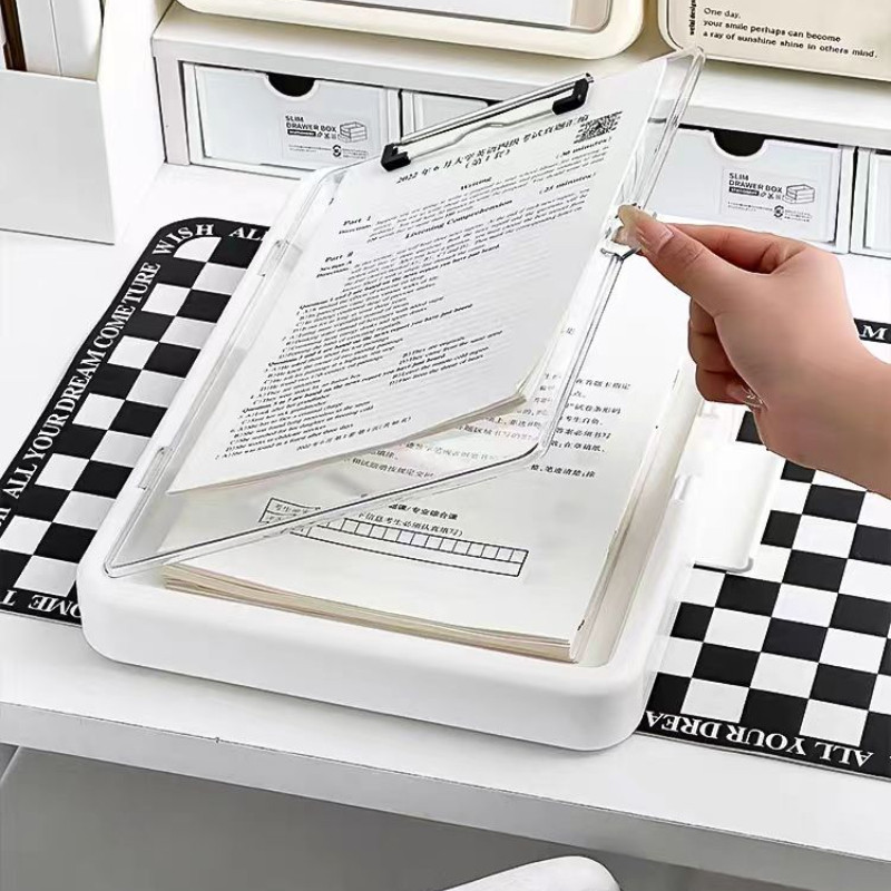 โฟลเดอร์ a4 แฟ้มข้อมูลกระดาษนักเรียนกระดาษทดสอบเก็บเอกสารจัดระเบียบคณะกรรมการคลิปมัลติฟังก์ชั่เขียนกระดาน 2025 ใหม่