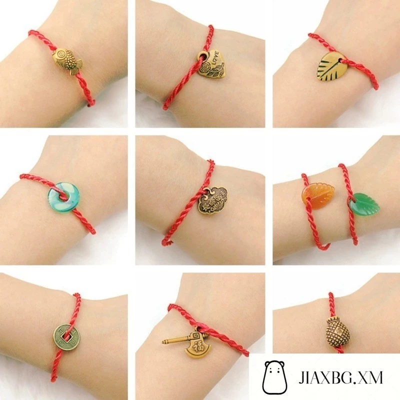 สร้อยข้อมือ การสอบเข้าวิทยาลัยของนักเรียนมัธยมปลายของขวัญพรทอเชือกสีแดง