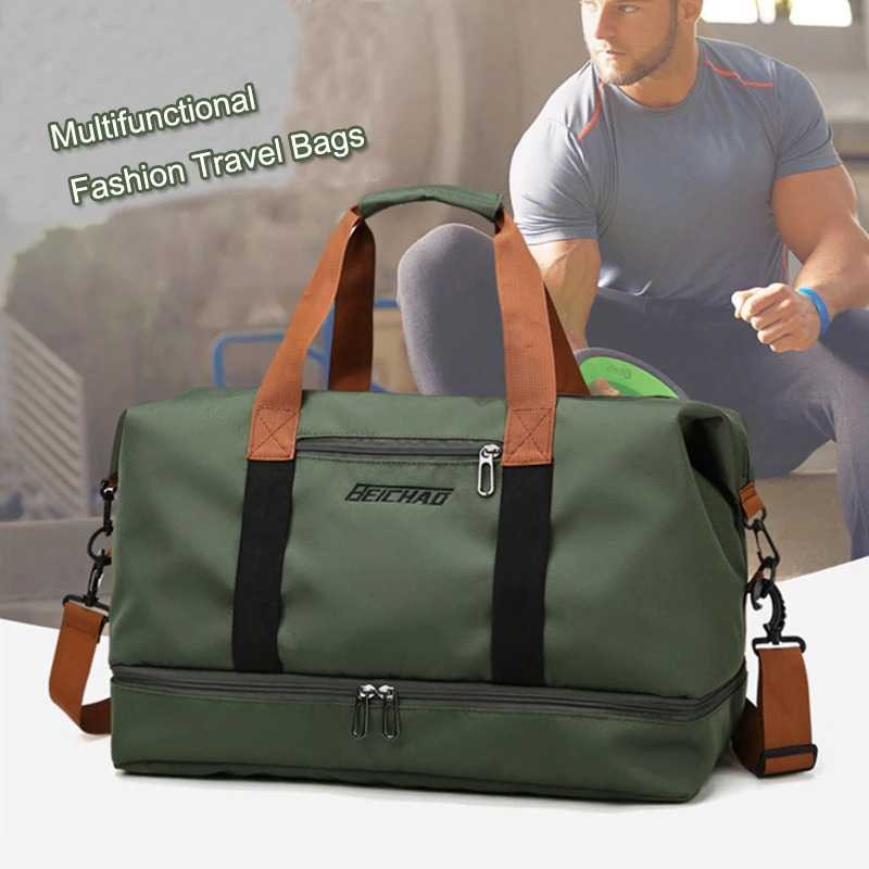 KGRD Travel Gym Duffel Bag ช่องใส่รองเท้าแห้งกันน้ํา HWE0FN