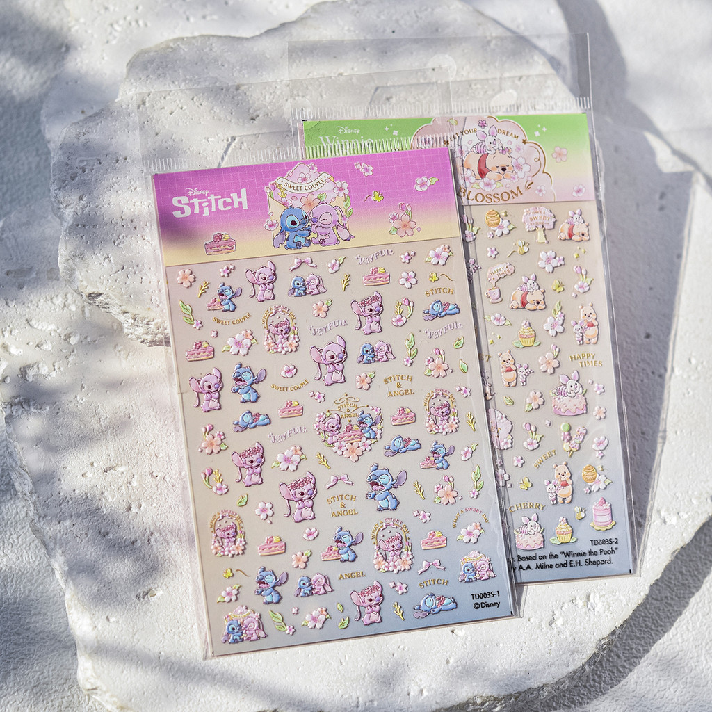 [เหมียว.เซนเซ] สติ๊กเกอร์เล็บลายนูนจากความร่วมมือ Disney & Tomoni ของแท้ร่วมแบรนด์ TD Series 003S สติ๊กเกอร์สติช